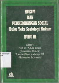 Hukum dan Perkembangan Sosial Buku Teks Sosiologi Hukum