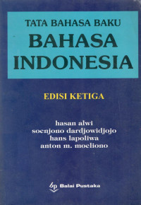 Tata Bahasa Baku Bahasa Indonesia